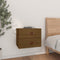 vidaXL - Nachtkastje - wandgemonteerd - 50x36x40 - cm - honingbruin