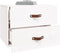 vidaXL - Nachtkastje - wandgemonteerd - 50x36x40 - cm - wit