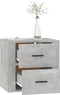 vidaXL - Nachtkastje - wandgemonteerd - 50x36x47 - cm - betongrijs