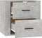vidaXL - Nachtkastje - wandgemonteerd - 50x36x47 - cm - betongrijs