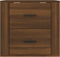 vidaXL - Nachtkastje - wandgemonteerd - 50x36x47 - cm - bruin - eikenkleur