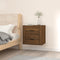 vidaXL - Nachtkastje - wandgemonteerd - 50x36x47 - cm - bruin - eikenkleur