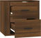 vidaXL - Nachtkastje - wandgemonteerd - 50x36x47 - cm - bruin - eikenkleur