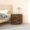 vidaXL - Nachtkastje - wandgemonteerd - 50x36x47 - cm - bruin - eikenkleur