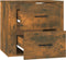vidaXL - Nachtkastje - wandgemonteerd - 50x36x47 - cm - gerookt - eikenkleurig