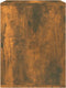 vidaXL - Nachtkastje - wandgemonteerd - 50x36x47 - cm - gerookt - eikenkleurig