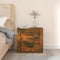 vidaXL - Nachtkastje - wandgemonteerd - 50x36x47 - cm - gerookt - eikenkleurig