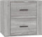 vidaXL - Nachtkastje - wandgemonteerd - 50x36x47 - cm - grijs - sonoma - eikenkleur