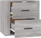 vidaXL - Nachtkastje - wandgemonteerd - 50x36x47 - cm - grijs - sonoma - eikenkleur