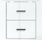 vidaXL - Nachtkastje - wandgemonteerd - 50x36x47 - cm - hoogglans - wit
