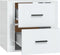 vidaXL - Nachtkastje - wandgemonteerd - 50x36x47 - cm - hoogglans - wit