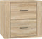 vidaXL - Nachtkastje - wandgemonteerd - 50x36x47 - cm - sonoma - eikenkleurig