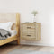 vidaXL - Nachtkastje - wandgemonteerd - 50x36x47 - cm - sonoma - eikenkleurig