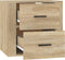 vidaXL - Nachtkastje - wandgemonteerd - 50x36x47 - cm - sonoma - eikenkleurig