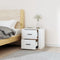 vidaXL - Nachtkastje - wandgemonteerd - 50x36x47 - cm - wit