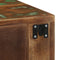 vidaXL - Nachtkastje - wandgemonteerd - massief - gerecycled - hout
