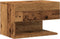 vidaXL - Nachtkastje - wandgemonteerd - oud - houtkleurig