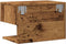 vidaXL - Nachtkastje - wandgemonteerd - oud - houtkleurig