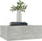 vidaXL - Nachtkastje - zwevend - 40x30x15 - cm - bewerkt - hout - betongrijs