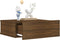 vidaXL - Nachtkastje - zwevend - 40x30x15 - cm - bewerkt - hout - bruin - eikenkleur
