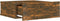 vidaXL - Nachtkastje - zwevend - 40x30x15 - cm - bewerkt - hout - gerookt - eikenkleur