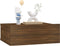 vidaXL - Nachtkastje - zwevend - 40x30x15 - cm - bewerkt - hout - bruin - eikenkleur