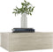 vidaXL - Nachtkastje - zwevend - 40x30x15cm - bewerkt - hout - sonoma - eikenkleurig