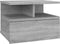 vidaXL - Nachtkastje - zwevend - 40x31x27 - cm - bewerkt - hout - grijs - sonoma - eiken