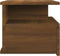 vidaXL - Nachtkastje - zwevend - 40x31x27 - cm - bewerkt - hout - bruin - eikenkleur