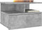 vidaXL - Nachtkastje - zwevend - 40x31x27 - cm - bewerkt - hout - betongrijs