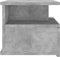 vidaXL - Nachtkastje - zwevend - 40x31x27 - cm - bewerkt - hout - betongrijs