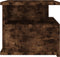 vidaXL - Nachtkastje - zwevend - 40x31x27 - cm - bewerkt - hout - gerookt - eikenkleur