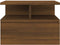 vidaXL - Nachtkastje - zwevend - 40x31x27 - cm - bewerkt - hout - bruin - eikenkleur