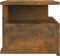vidaXL - Nachtkastje - zwevend - 40x31x27 - cm - bewerkt - hout - gerookt - eikenkleur