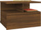 vidaXL - Nachtkastje - zwevend - 40x31x27 - cm - bewerkt - hout - bruin - eikenkleur
