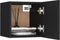 vidaXL - Nachtkastjes - 2 - st - 30,5x30x30 - cm - bewerkt - hout - zwart