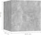 vidaXL - Nachtkastjes - 2 - st - 30,5x30x30 - cm - bewerkt - hout - betongrijs