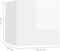 vidaXL - Nachtkastjes - 2 - st - 30,5x30x30 - cm - spaanplaat - hoogglans - wit