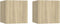 vidaXL - Nachtkastjes - 2 - st - 30,5x30x30cm - bewerkt - hout - sonoma - eikenkleurig