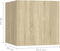vidaXL - Nachtkastjes - 2 - st - 30,5x30x30cm - bewerkt - hout - sonoma - eikenkleurig