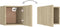vidaXL - Nachtkastjes - 2 - st - 30,5x30x30cm - bewerkt - hout - sonoma - eikenkleurig