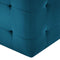 vidaXL - Nachtkastjes - 2 - st - 30x30x30 - cm - fluweel - blauw