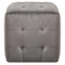 vidaXL - Nachtkastjes - 2 - st - 30x30x30 - cm - fluweel - grijs