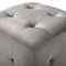 vidaXL - Nachtkastjes - 2 - st - 30x30x30 - cm - fluweel - grijs