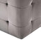 vidaXL - Nachtkastjes - 2 - st - 30x30x30 - cm - fluweel - grijs