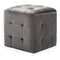 vidaXL - Nachtkastjes - 2 - st - 30x30x30 - cm - fluweel - grijs