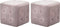 vidaXL - Nachtkastjes - 2 - st - 30x30x30 - cm - fluweel - roze