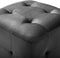 vidaXL - Nachtkastjes - 2 - st - 30x30x30 - cm - fluweel - zwart