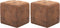 vidaXL - Nachtkastjes - 2 - st - 30x30x30 - cm - kunstsuède - bruin