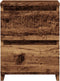 vidaXL - Nachtkastjes - 2 - st - 30x30x40 - cm - bewerkt - hout - oud - houtkleurig